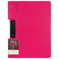 Планшет с прижимом+крышка А4, горизонтальный, розовый JW6709L