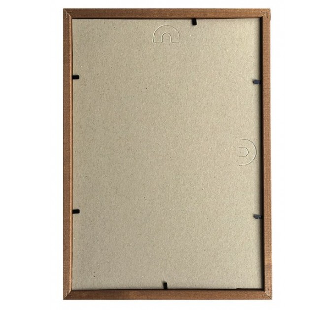 Рамка деревянная со стеклом 21х30, темный орех 17012130