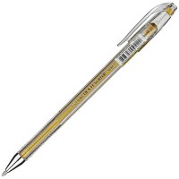 Ручка гелевая, металлик золото, Crown 500GSM-HJR