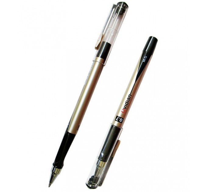 Ручка гелевая, черный стержень, 0.7 мм, OVIDIAN 11571AGP
