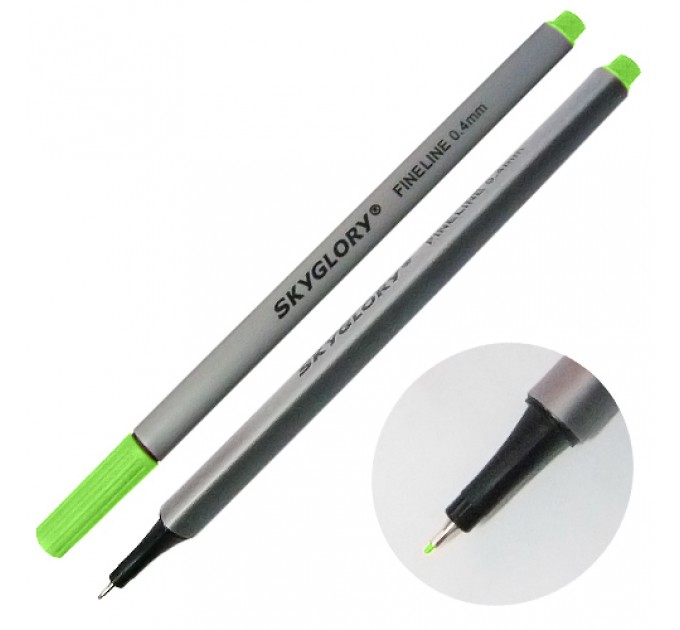 Ручка капиллярная (линер), 0.4 мм, оливковая, SkyGlory SG860
