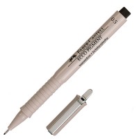 Ручка капиллярная (линер) Ecco Pigment, 0.5 мм, черная 166599