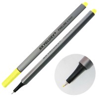 Ручка капиллярная (линер), 0.4 мм, желтая флуоресцентная, SkyGlory SG860