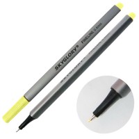Ручка капиллярная (линер), 0.4 мм, желто-зеленая, SkyGlory SG860