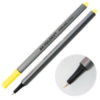 Ручка капиллярная (линер), 0.4 мм, желтая, SkyGlory SG860
