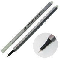Ручка капиллярная (линер), 0.4 мм, серебряная, SkyGlory SG860