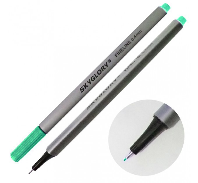 Ручка капиллярная (линер), 0.4 мм, светло-бирюзовая, SkyGlory SG860