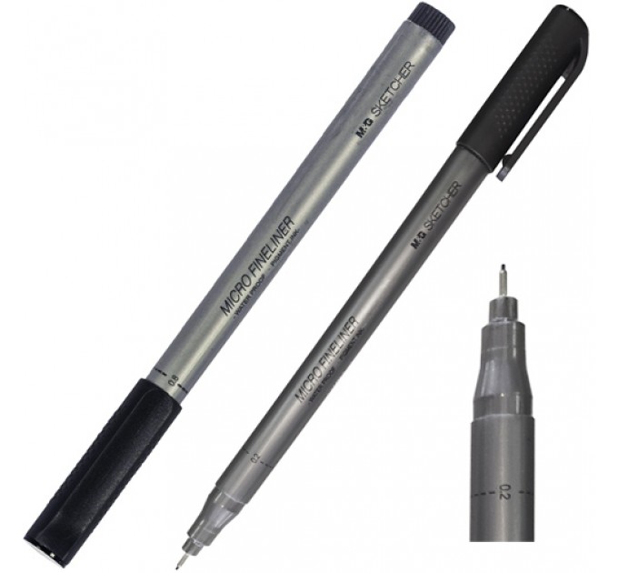 Ручка капиллярная (линер), 0.2 мм, SKETCHER MICRO FINELINER ACPN0339