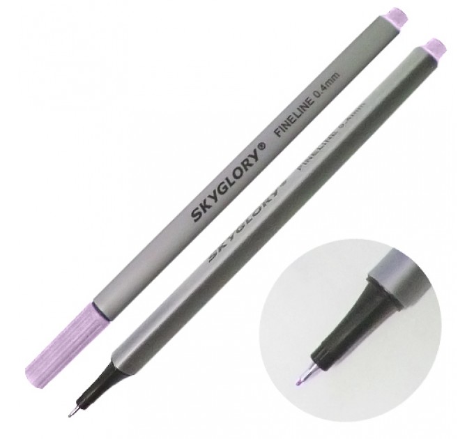 Ручка капиллярная (линер), 0.4 мм, глициния, SkyGlory SG860