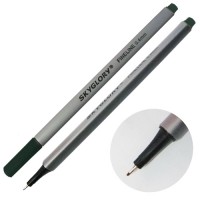 Ручка капиллярная (линер), 0.4 мм, зелёная ель, SkyGlory SG860