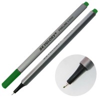 Ручка капиллярная (линер), 0.4 мм, зелёная, SkyGlory SG860
