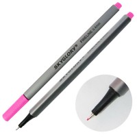 Ручка капиллярная (линер), 0.4 мм, розовая флуоресцентная, SkyGlory SG860