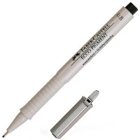 Ручка капиллярная (линер) Ecco Pigment, 0.8 мм, черная 166899