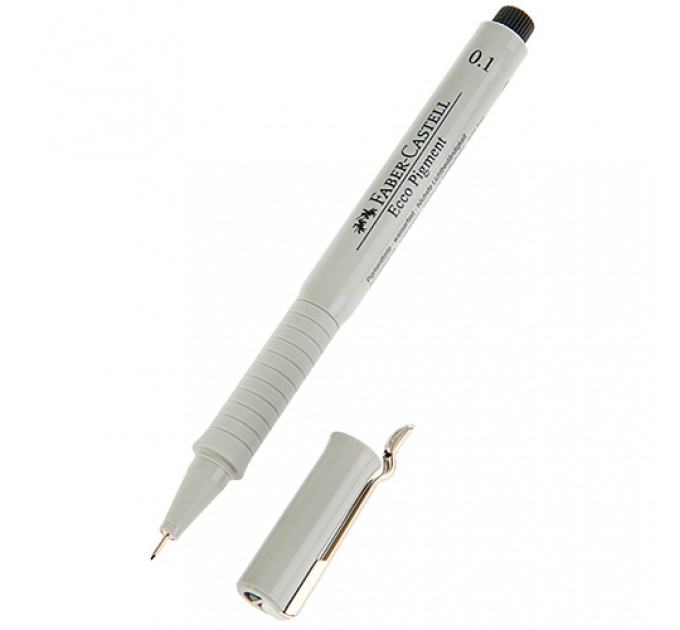 Ручка капиллярная (линер) Ecco Pigment, 0.1 мм, черная 166199