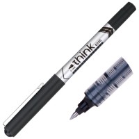 Ручка роллер, черная, 0.7 мм, Think Q20520