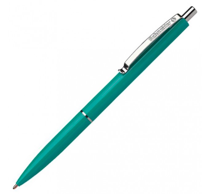 Ручка шариковая автоматическая, синий стержень, К15, зеленый корпус 930854