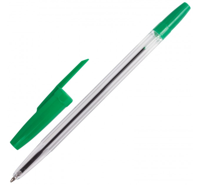 Ручка шариковая, зеленый стержень, 0.5 мм 141342