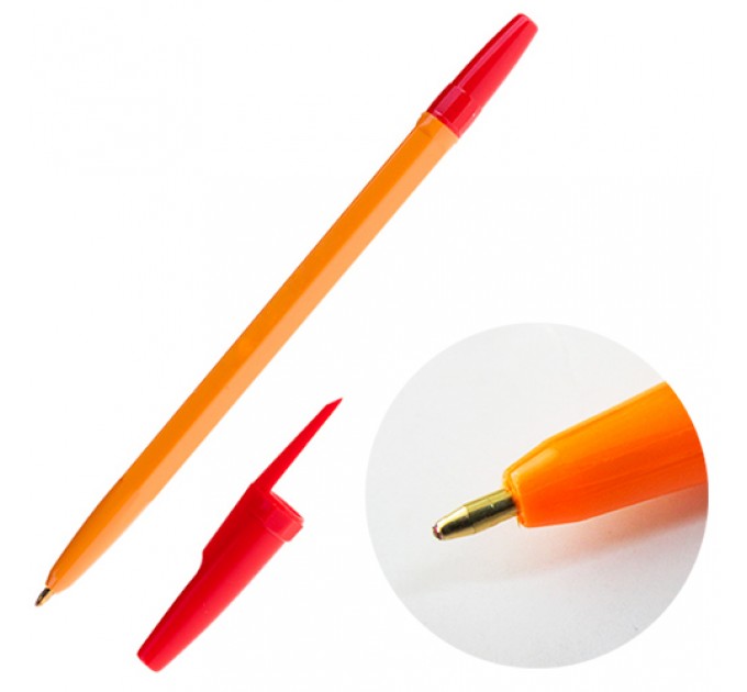 Ручка шариковая, красный стержень HR51-R