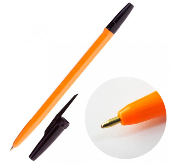 Ручка шариковая, черный стержень HR51-BL
