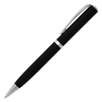 Ручка шариковая автоматическая, синий стержень, GOLDEN EYE 1061мат/черн
