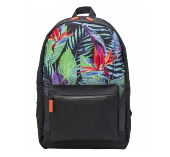 Рюкзак с принтом, «Цветные листья на черном» АВ11150