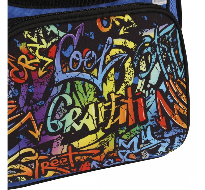 Ранец школьный Junior «Graffiti», 1 отделение, 3 кармана, анатомическая спинка Uni_17770