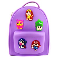 Рюкзак дошкольный, фиолетовый, силиконовый, 1 отделение KLG1115201