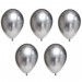 Набор шаров воздушных хром металлик серебряный, 30 см, 5 шт BXMS-30_06