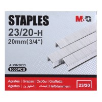 Скобы для степлера №23/20, 1000 шт, M&G ABSN2633