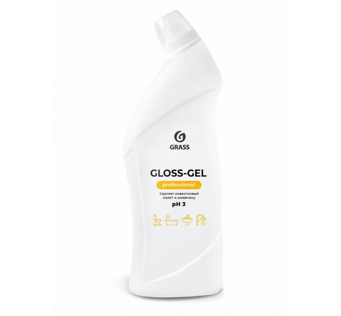 Средство чистящее для сантехники и кафеля GRASS «Gloss-Gel Professional», 750 мл 125568