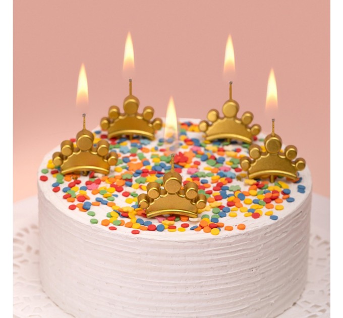 Набор свечей для торта «Короны», 5 шт BCD-21_01