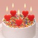Набор свечей для торта «Красные сердечки», 5 шт BCD-19
