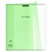 Тетрадь A5, 48 л., клетка, с пластиковой обложкой, Классика «CoverPrо Neon», зеленый 56390