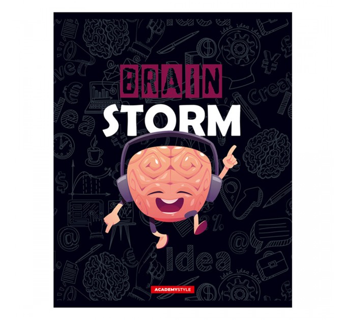 Набор тетрадей А5, 48 л., клетка, «Мозговой штурм», УФ двойной, конгрев, 20 шт в термполенке 11944/5н