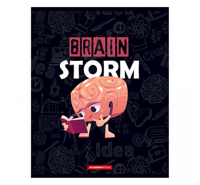 Набор тетрадей А5, 48 л., клетка, «Мозговой штурм», УФ двойной, конгрев, 20 шт в термполенке 11944/5н