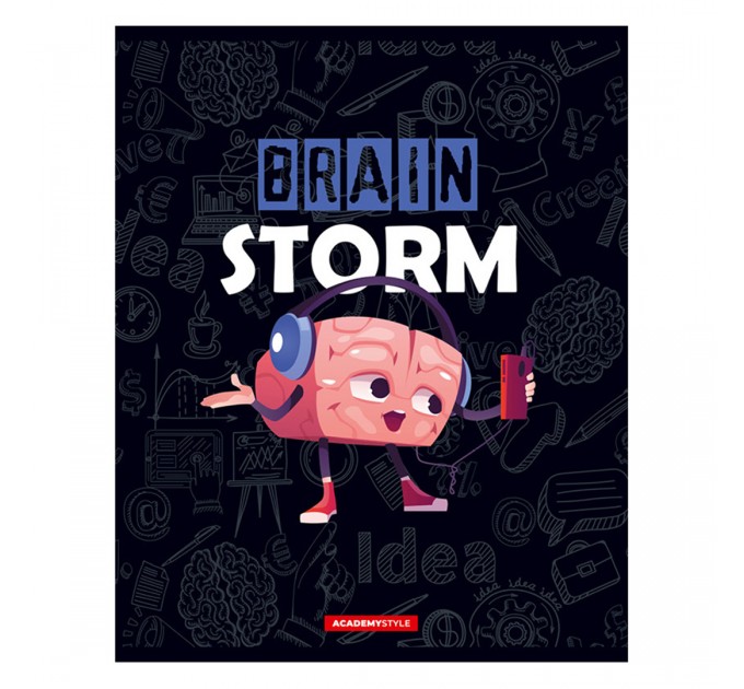 Набор тетрадей А5, 48 л., клетка, «Мозговой штурм», УФ двойной, конгрев, 20 шт в термполенке 11944/5н