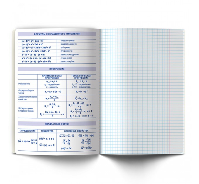 Тетрадь предметная А5, 48 л., клетка, «Линия успеха» Алгебра 48ТПСК5_126_2_1