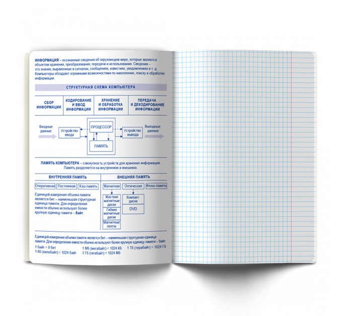 Тетрадь предметная А5, 48 л., клетка, «Линия успеха» Информатика 48ТПСК5_126_2_1