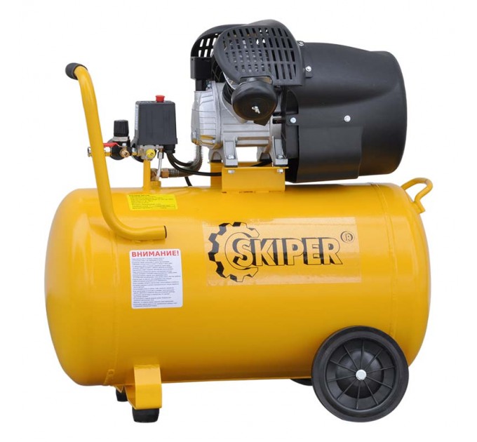 Воздушный компрессор SKIPER AR100V (до 440 л/мин, 8 атм, 100 л, 230 В, 2.2 кВт)