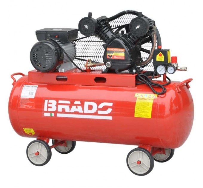 Воздушный компрессор BRADO IBL3100V (до 300 л/мин, 8 атм, 100 л, 230 В, 2.2 кВт)