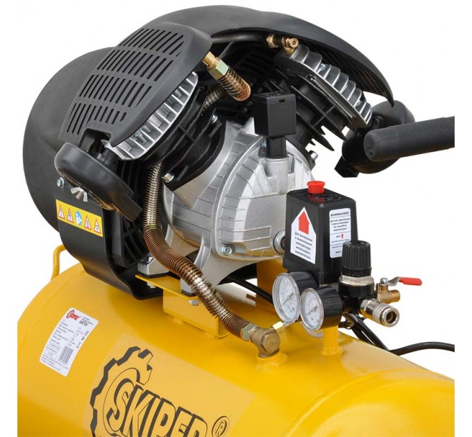 Воздушный компрессор SKIPER AR70V (до 440 л/мин, 8 атм, 70 л, 230 В, 2.2 кВт)