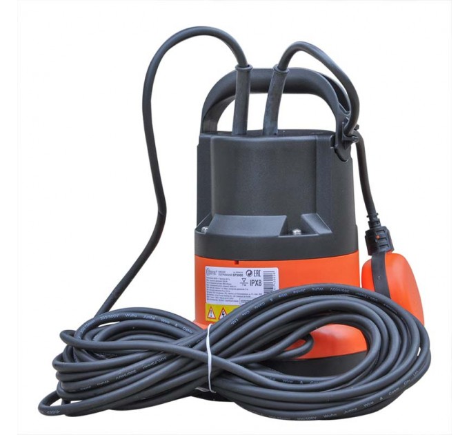 Насос погружной SKIPER SP3000 для слабозагрязнённой воды (550 Вт, 8500 л/ч, напор 5м, 1 или 1 1/4 ")