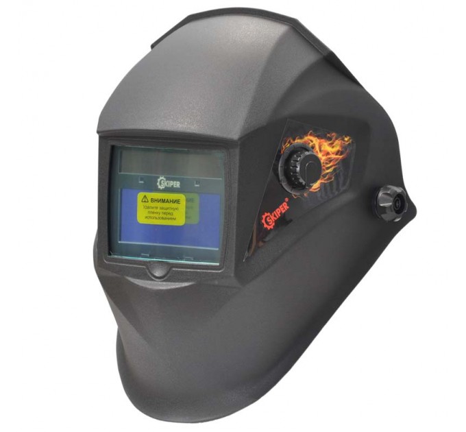 Сварочная маска SKIPER 5000X-PRO (в сборе) с самозатемн. фильтром (1/1/1/2; 93х43мм;DIN 4/9/13,шлиф)