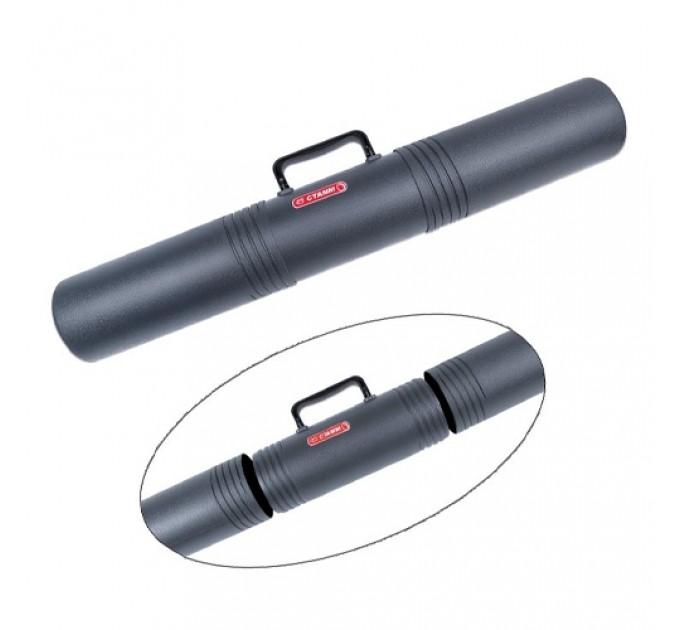 Тубус D90мм с ручкой 3-х секционный серый 42пт